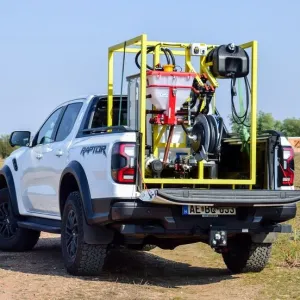 DroneFiller Dróntöltő állomás 2x300 l IBC-vel