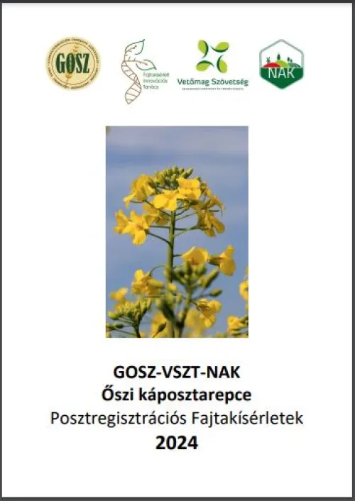 GOSZ-VSZT-NAK Őszi káposztarepce Posztregisztrációs Fajtakísérletek 2024
