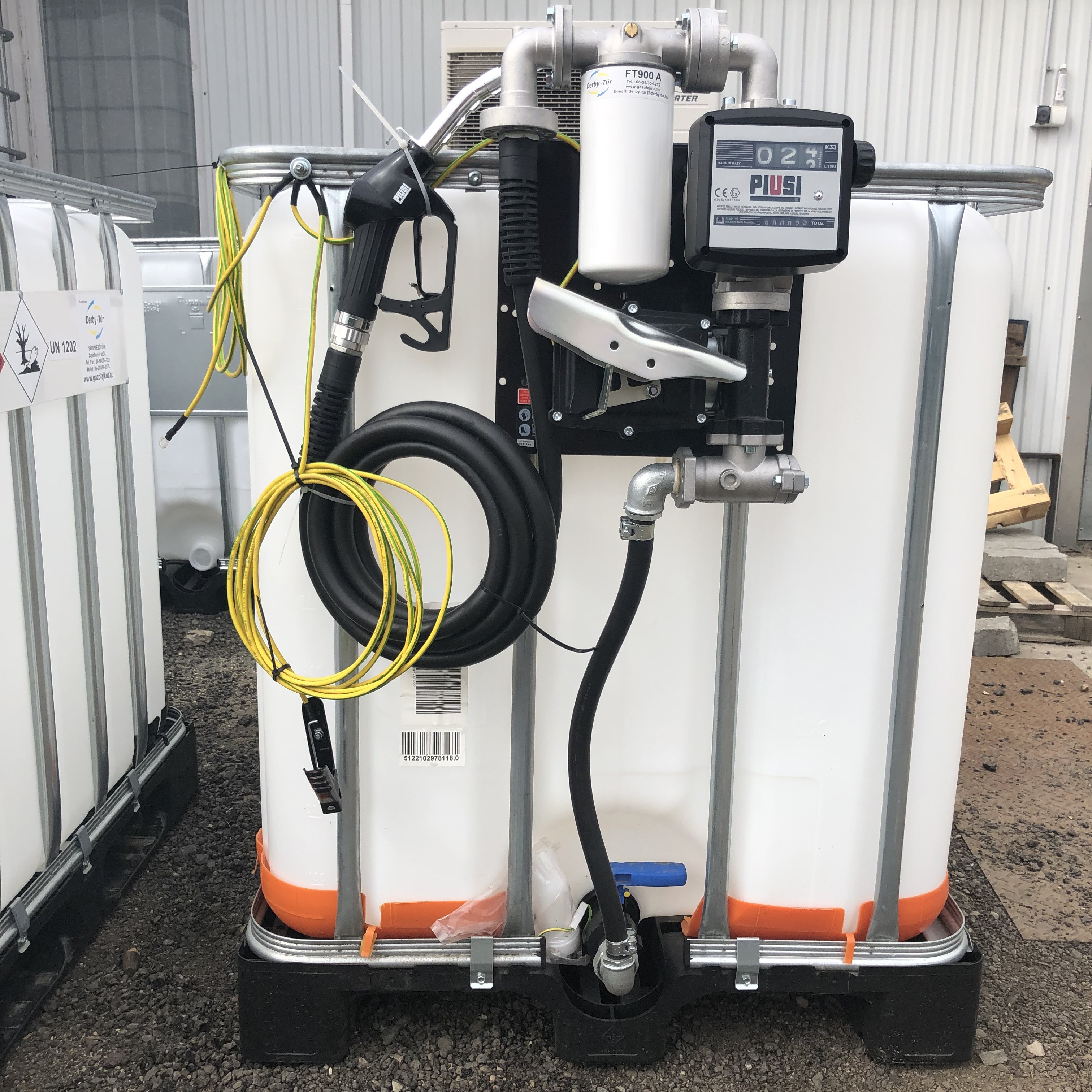 Benzinkút Poly EX1000 NW150 ADR szűrővel műanyag 50L 12 V