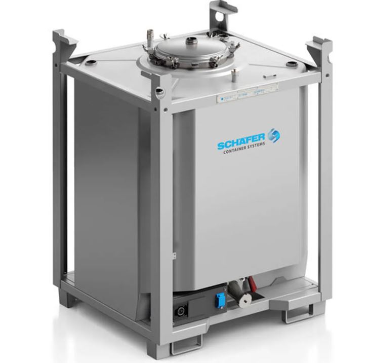 IBC 1000 acél UN Food 400 mm acél keret fém