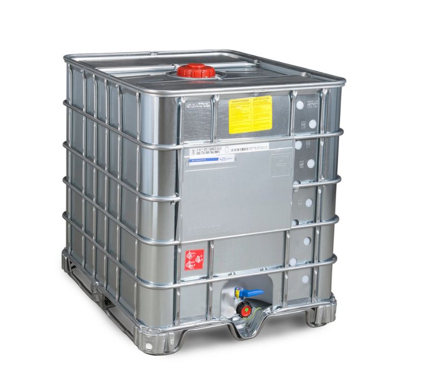 IBC 1000 acél UN 150 mm acél talp fém