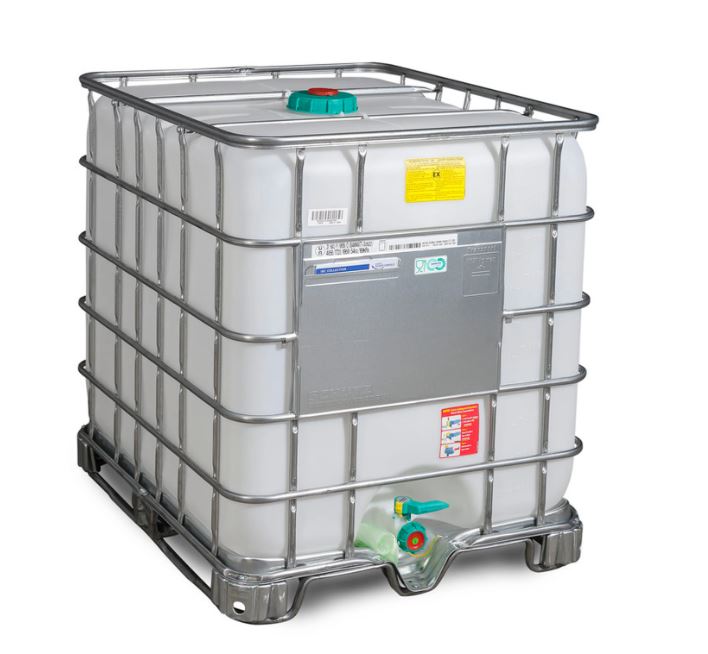 IBC 1000 UN 150 mm acél talp műanyag