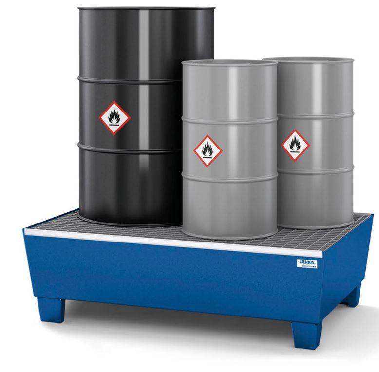 Kármentőtálca acél 2-s 205 liter